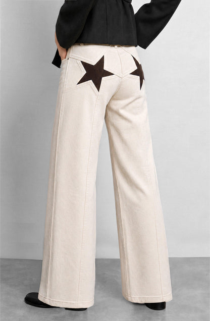 Estrella Pocket Ecru Pants