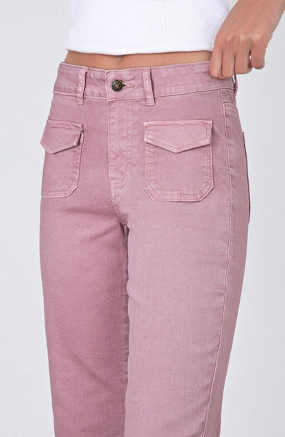 Flare Pocket Pink Pants