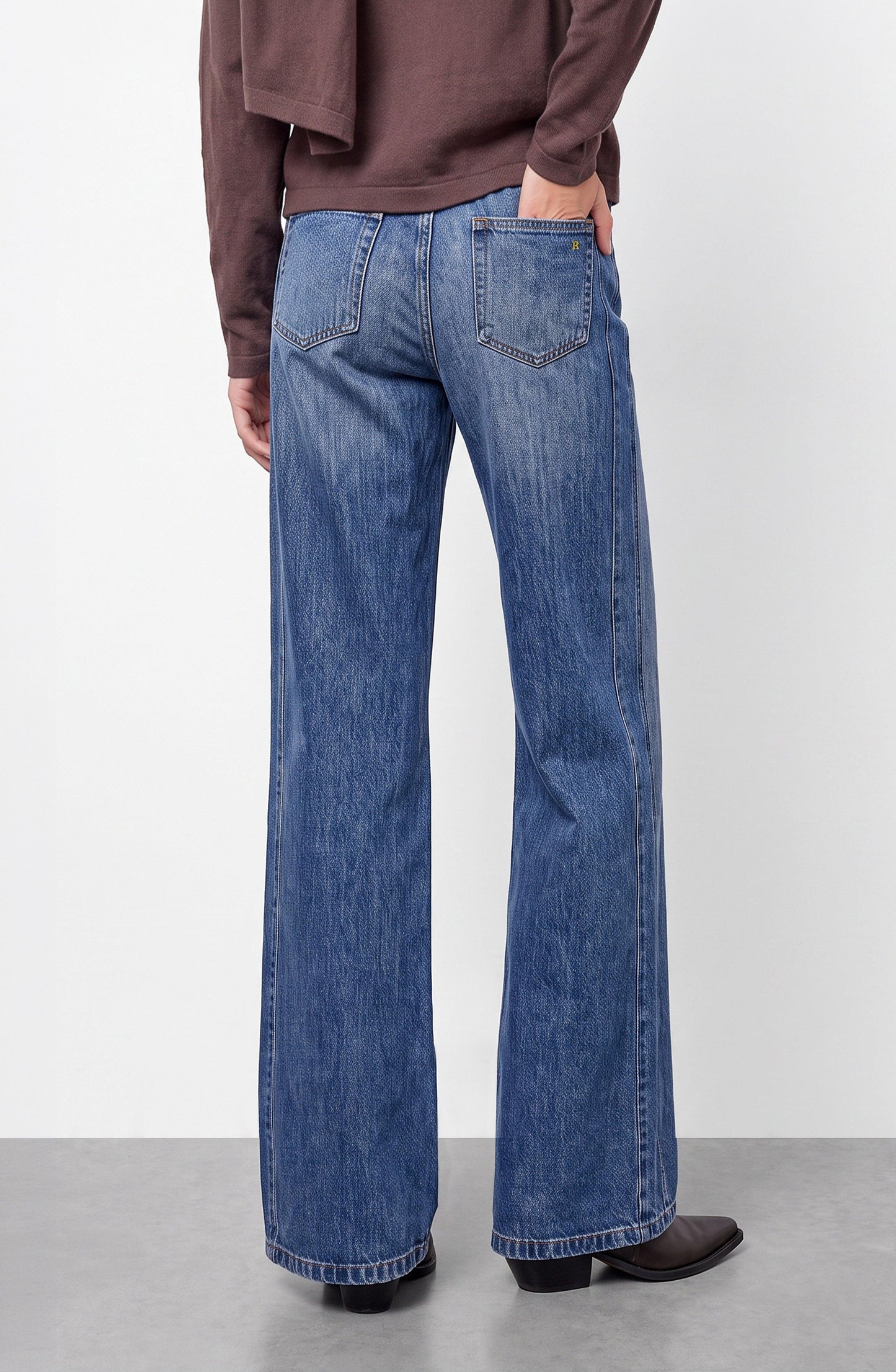 Pants Front Buttons Blue