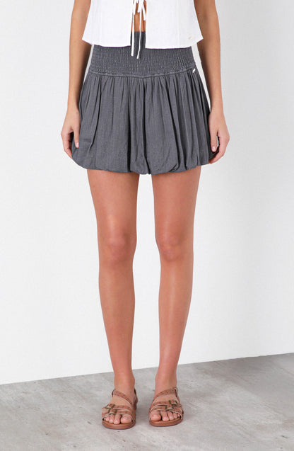 Linen Grey Bubble Skirt