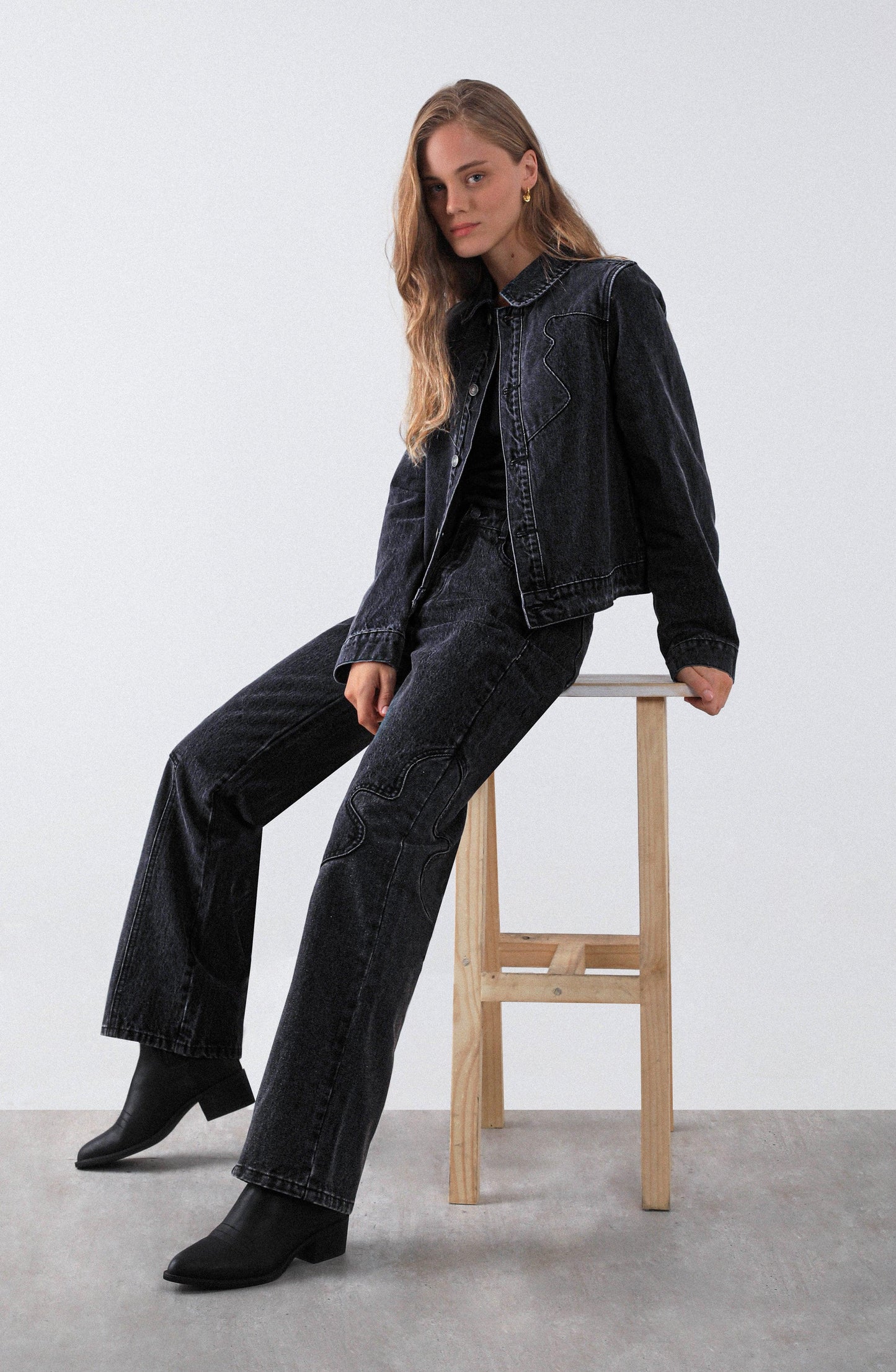 Black Cowboy Pants