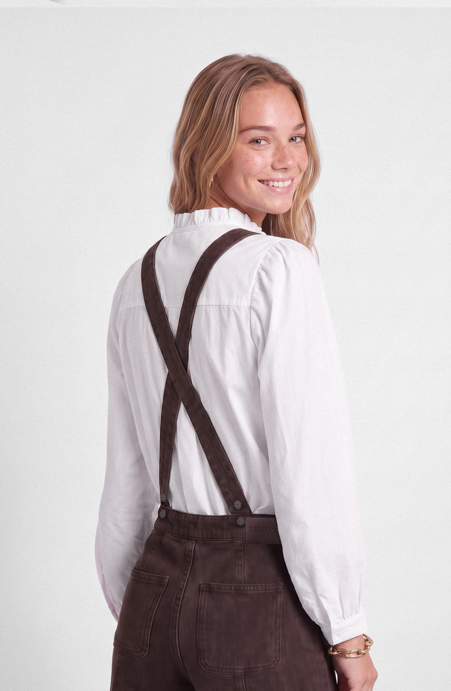 Denim Brown Overalls
