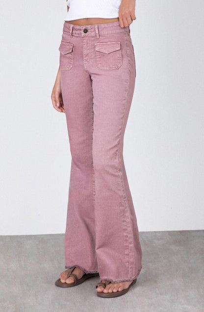 Flare Pocket Pink Pants