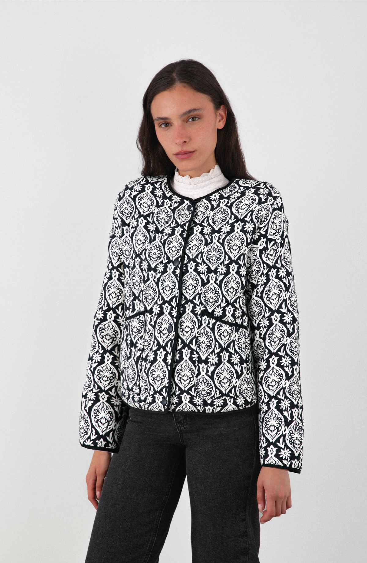 Black Quilted Jacket