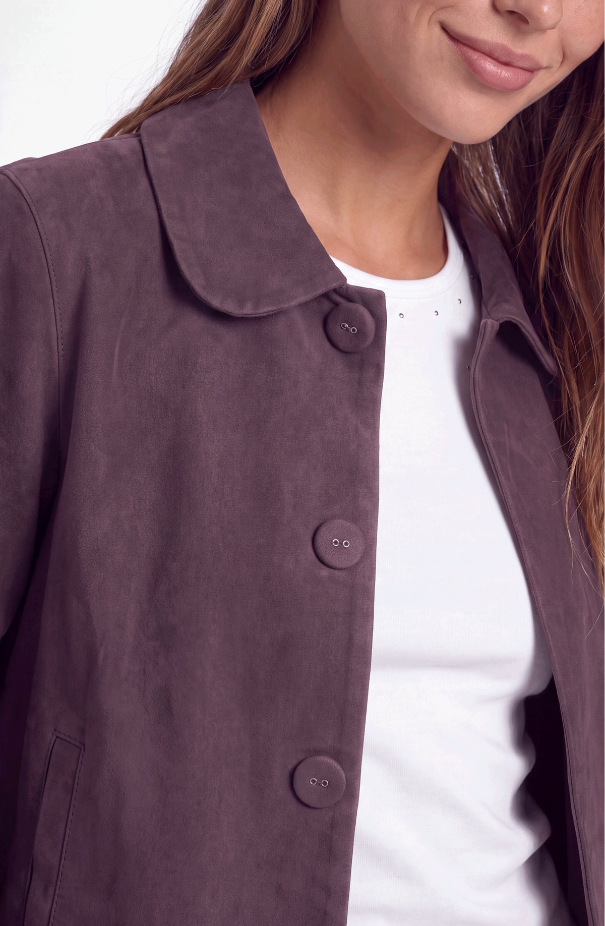 Purple Peter Pan Collar Jacket