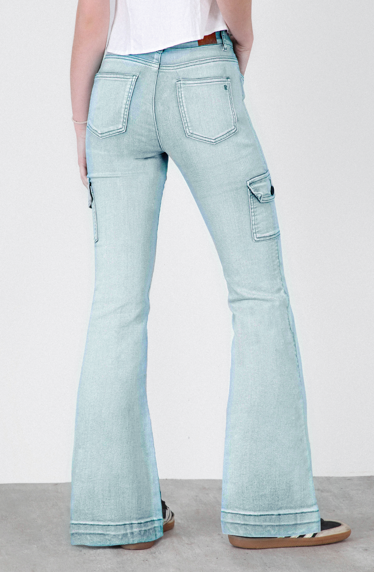 Green Flare Pants