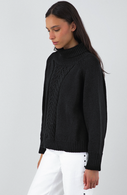 Black Turtleneck Sweater