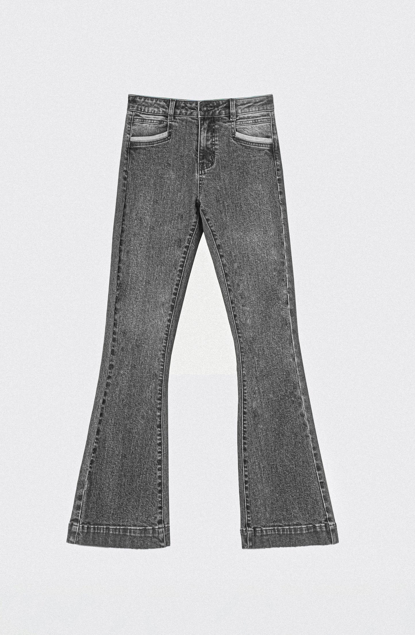 Pocket Flare Black Pants