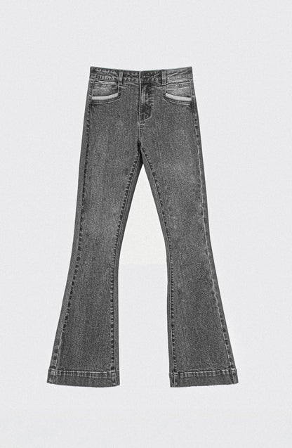 Pocket Flare Black Pants