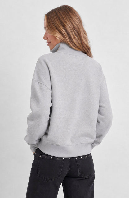 Sweatshirt Mid Zipper Grey