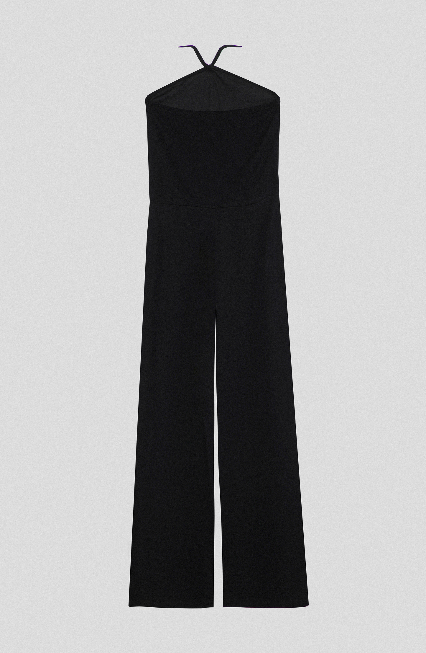 Long Halter Jumpsuit Black