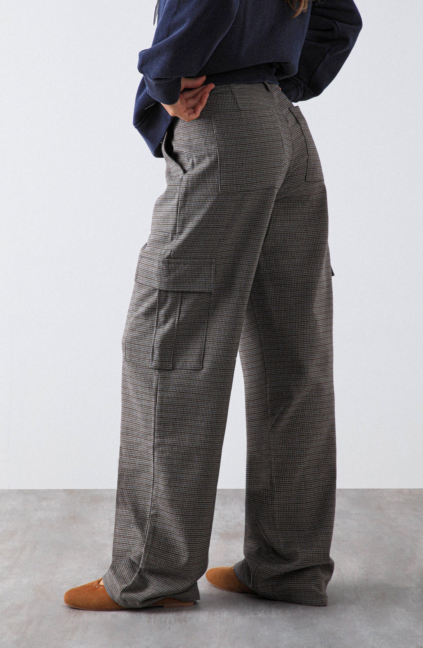 Cargo Knit Pants Brown