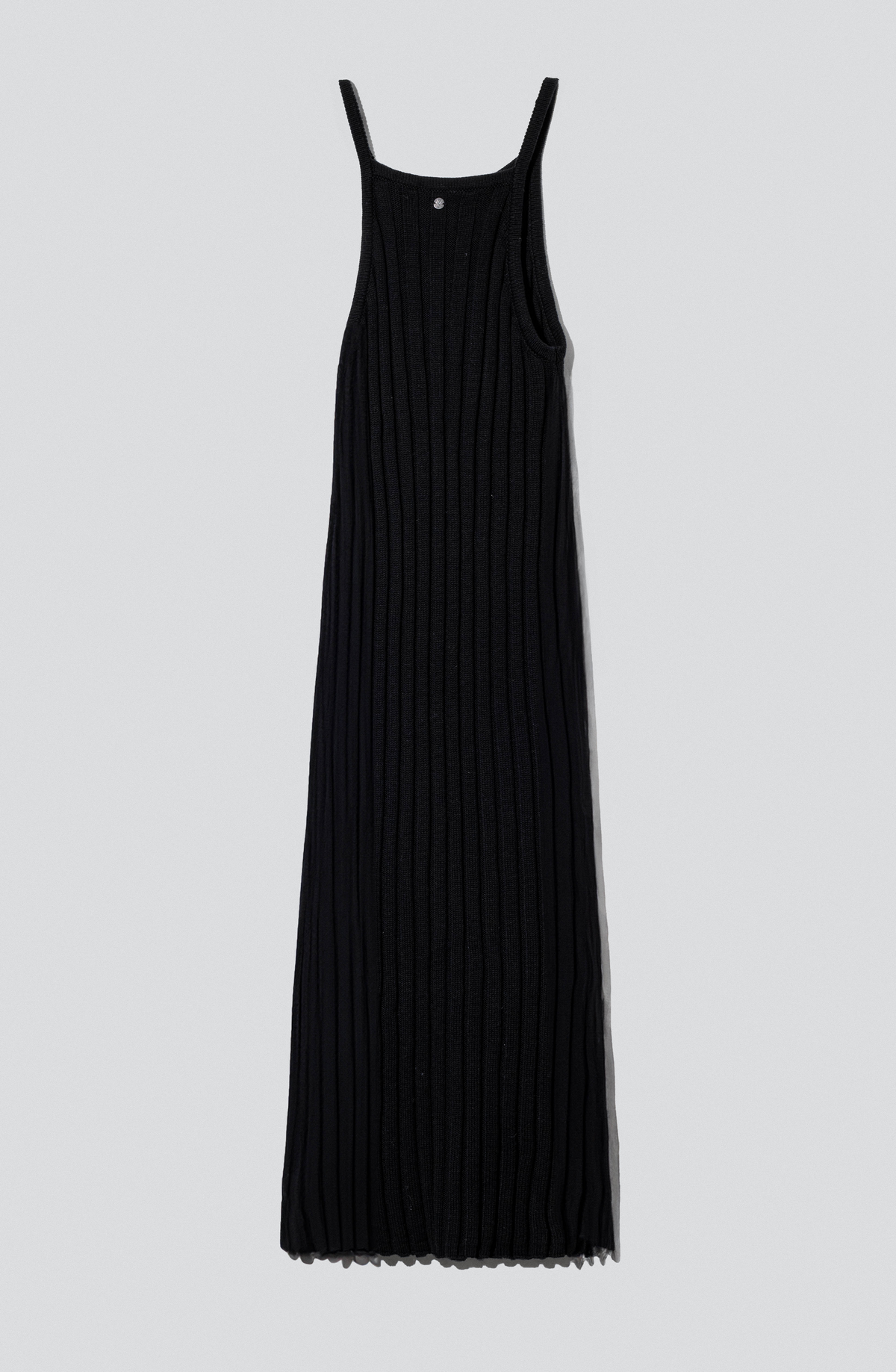 Black Knit Halter Dress