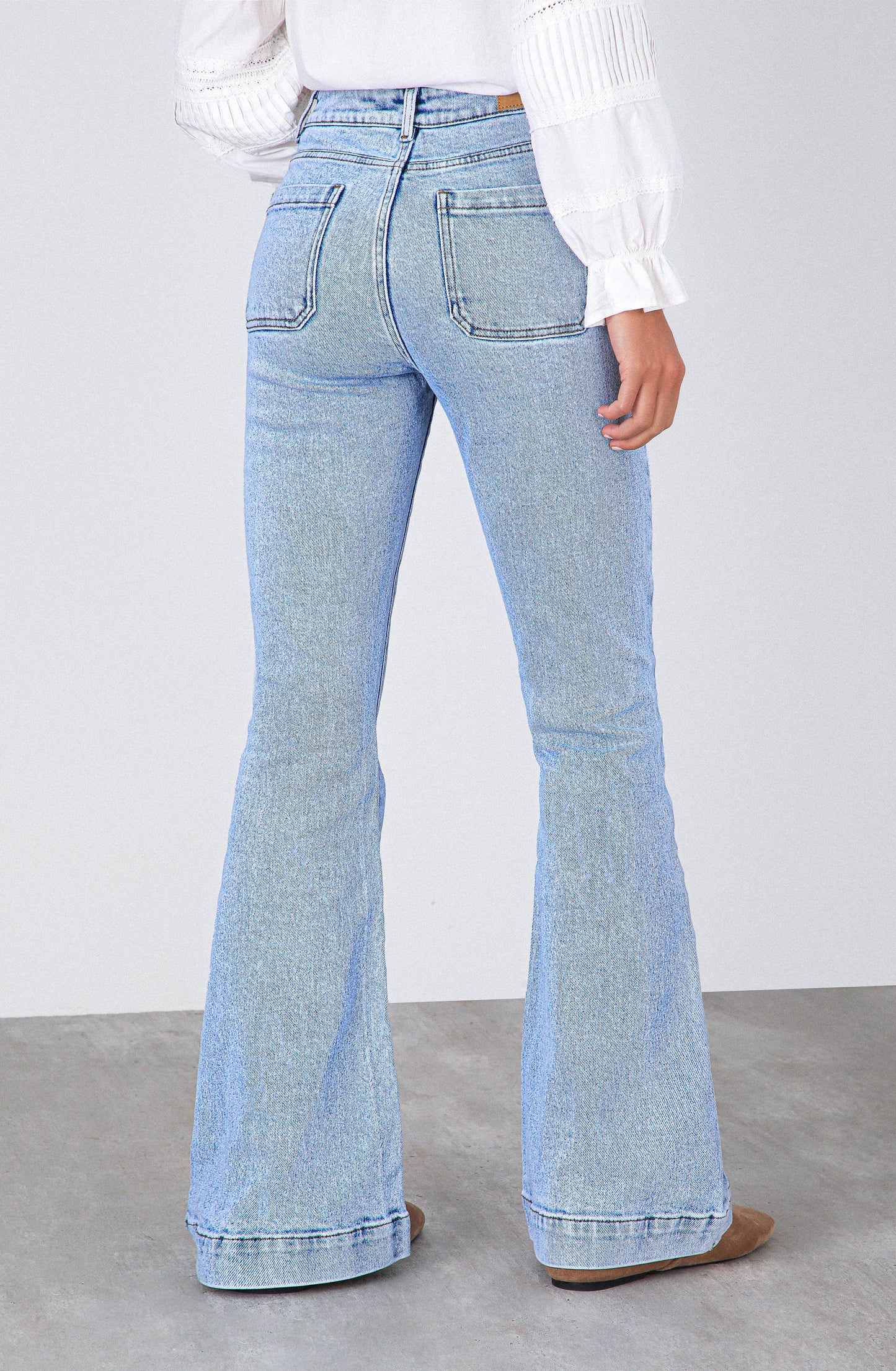 Pocket Knot Pants Blue
