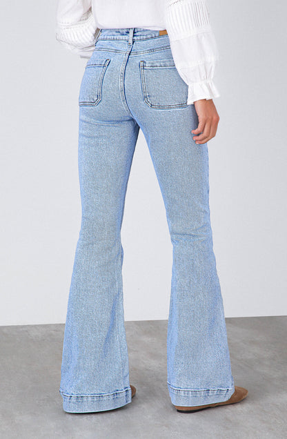 Pocket Knot Pants Blue