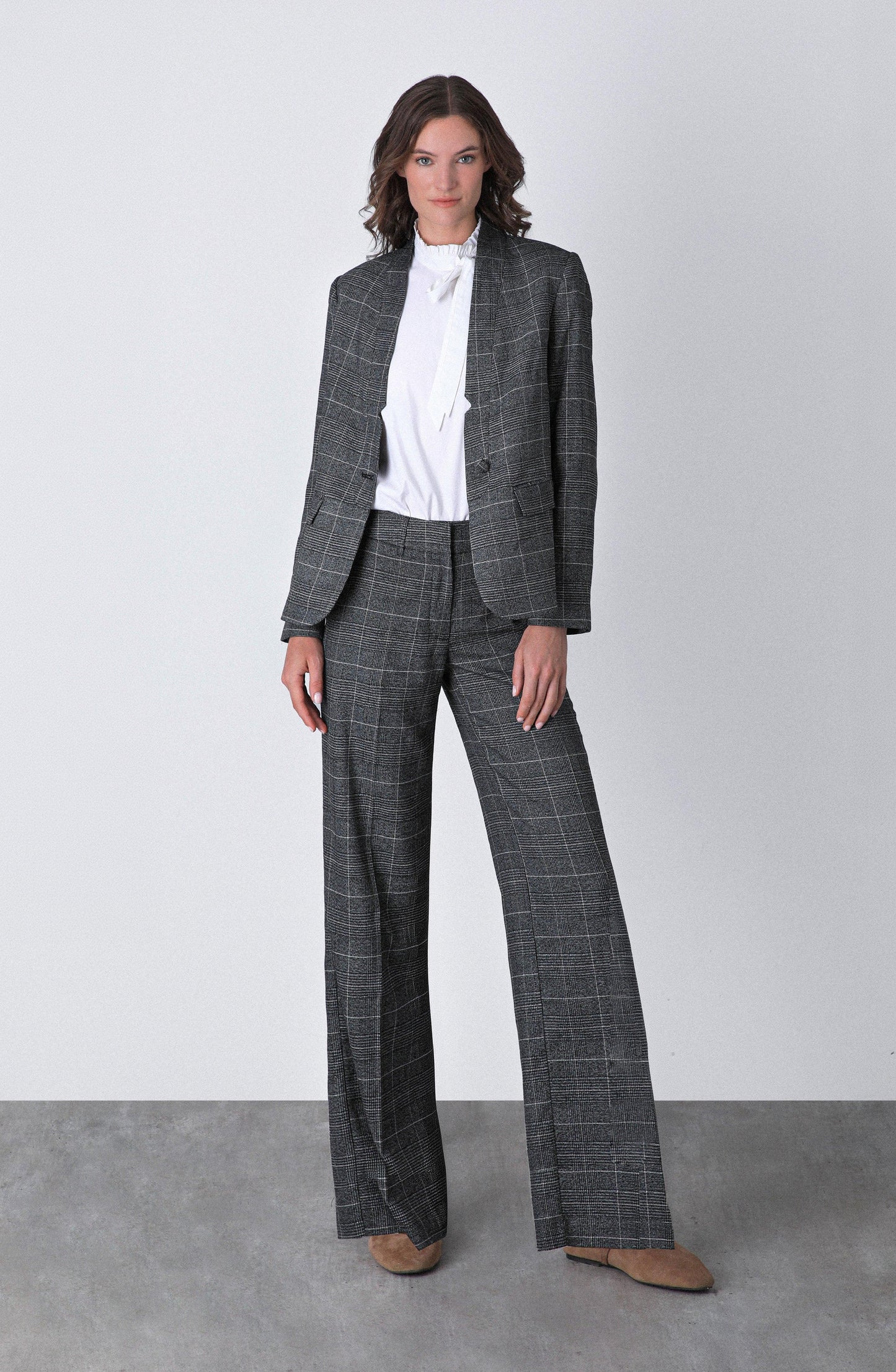 Gray Lurex Knit Blazer