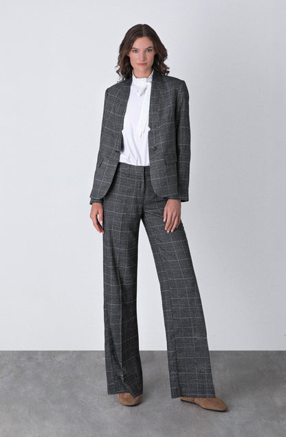 Gray Lurex Knit Blazer