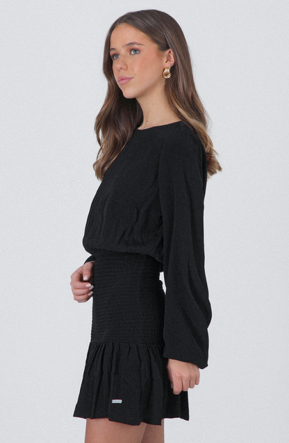 Panal Black Dress
