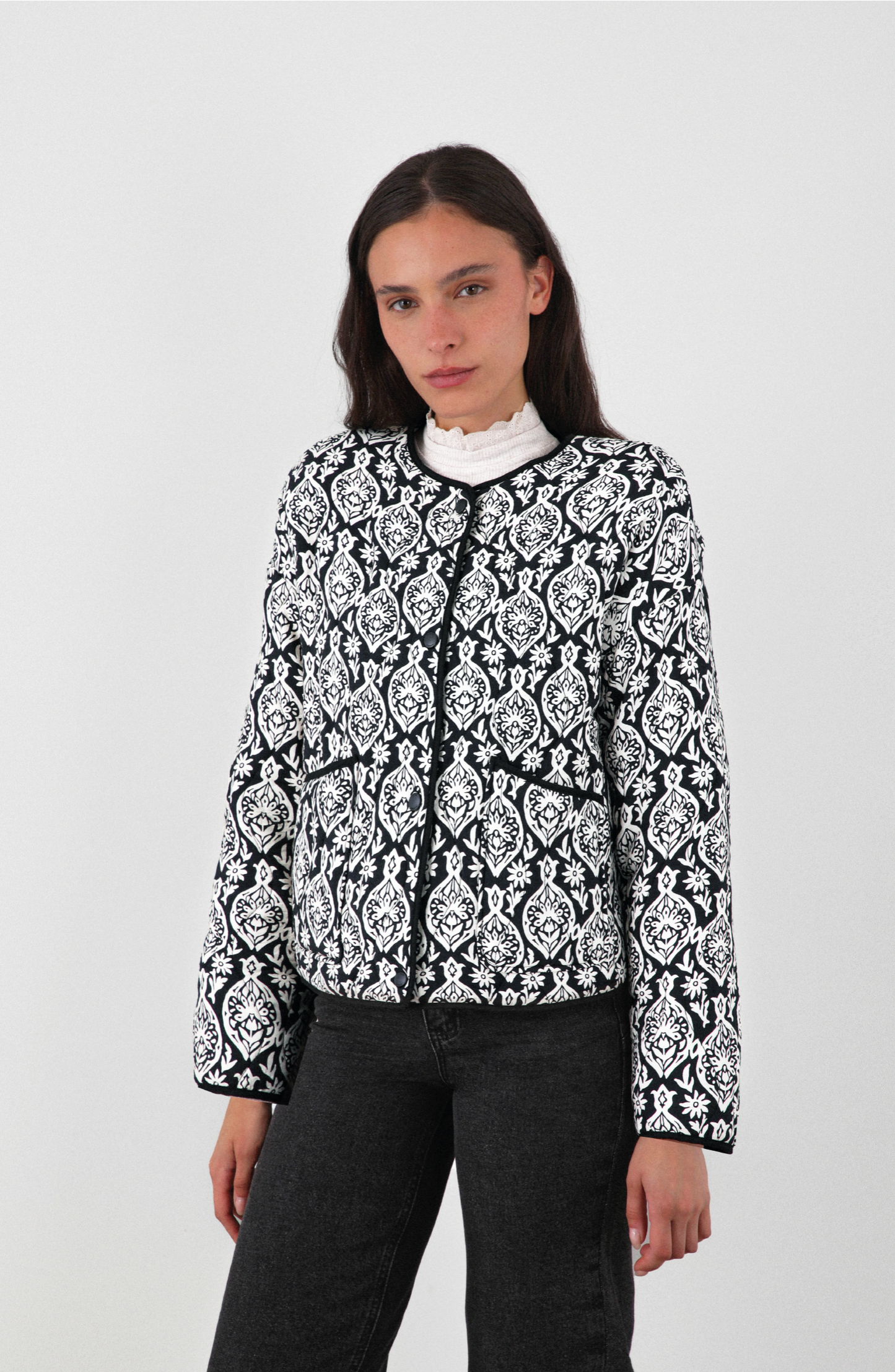 Quilted Jacket Black
