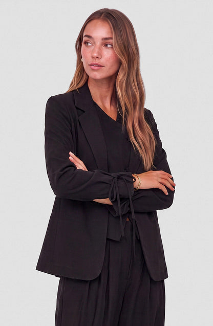 Tencel Black Blazer