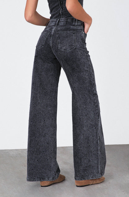 Black Strass Pants