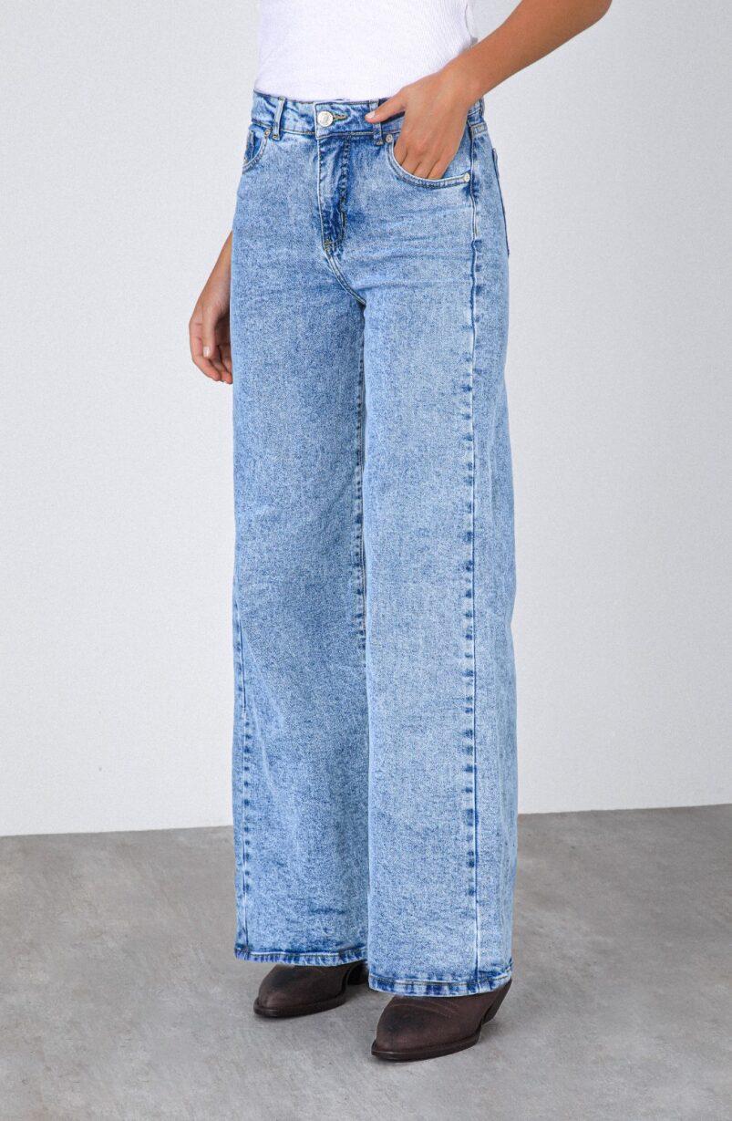 Blue Ojal Back Pocket Pants