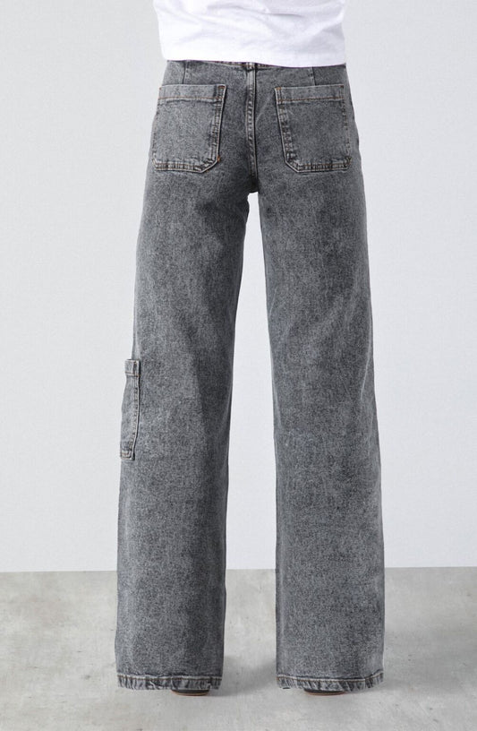 Pantalón Diagonal Bolsillo Gray