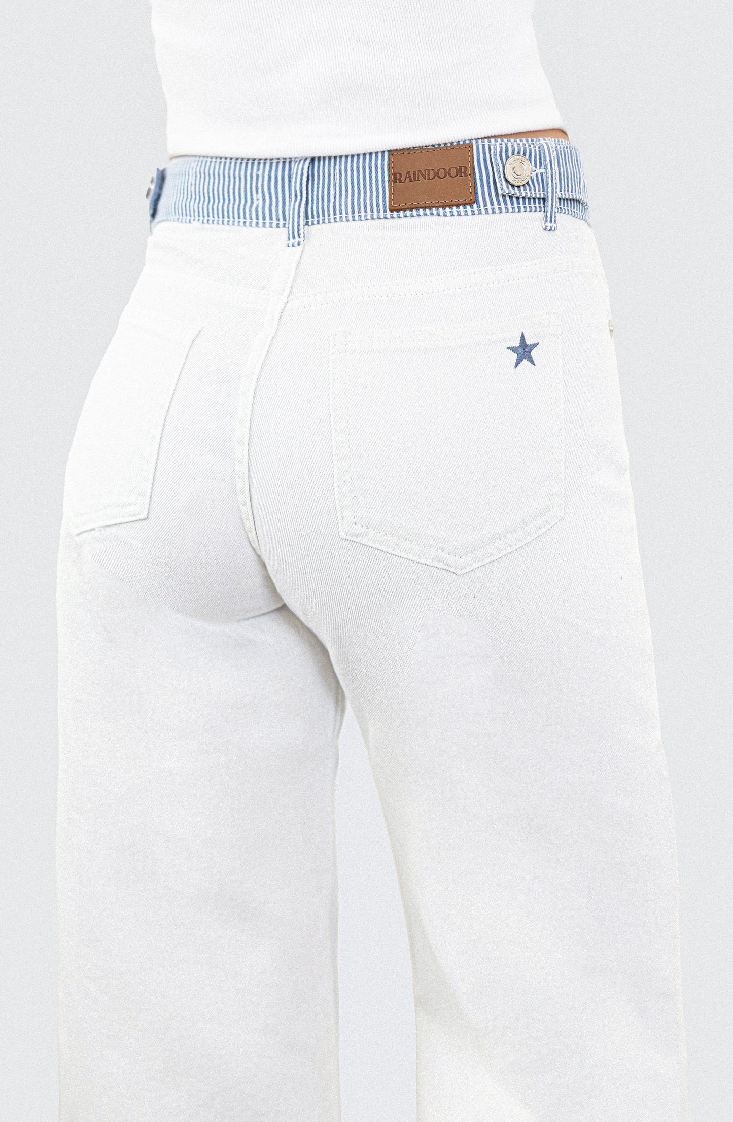 Pantalón Pretina Rayas White