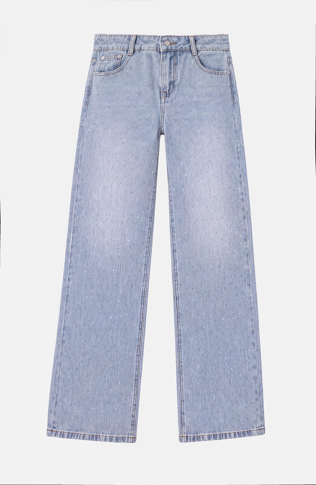 Light Blue Strass Pants