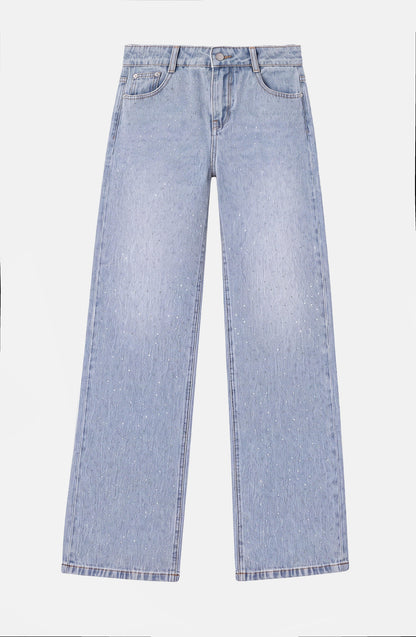 Light Blue Strass Pants