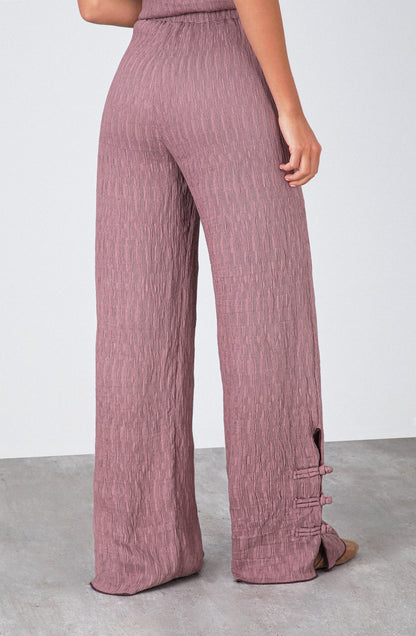 Rose Pants with Side Button Opening