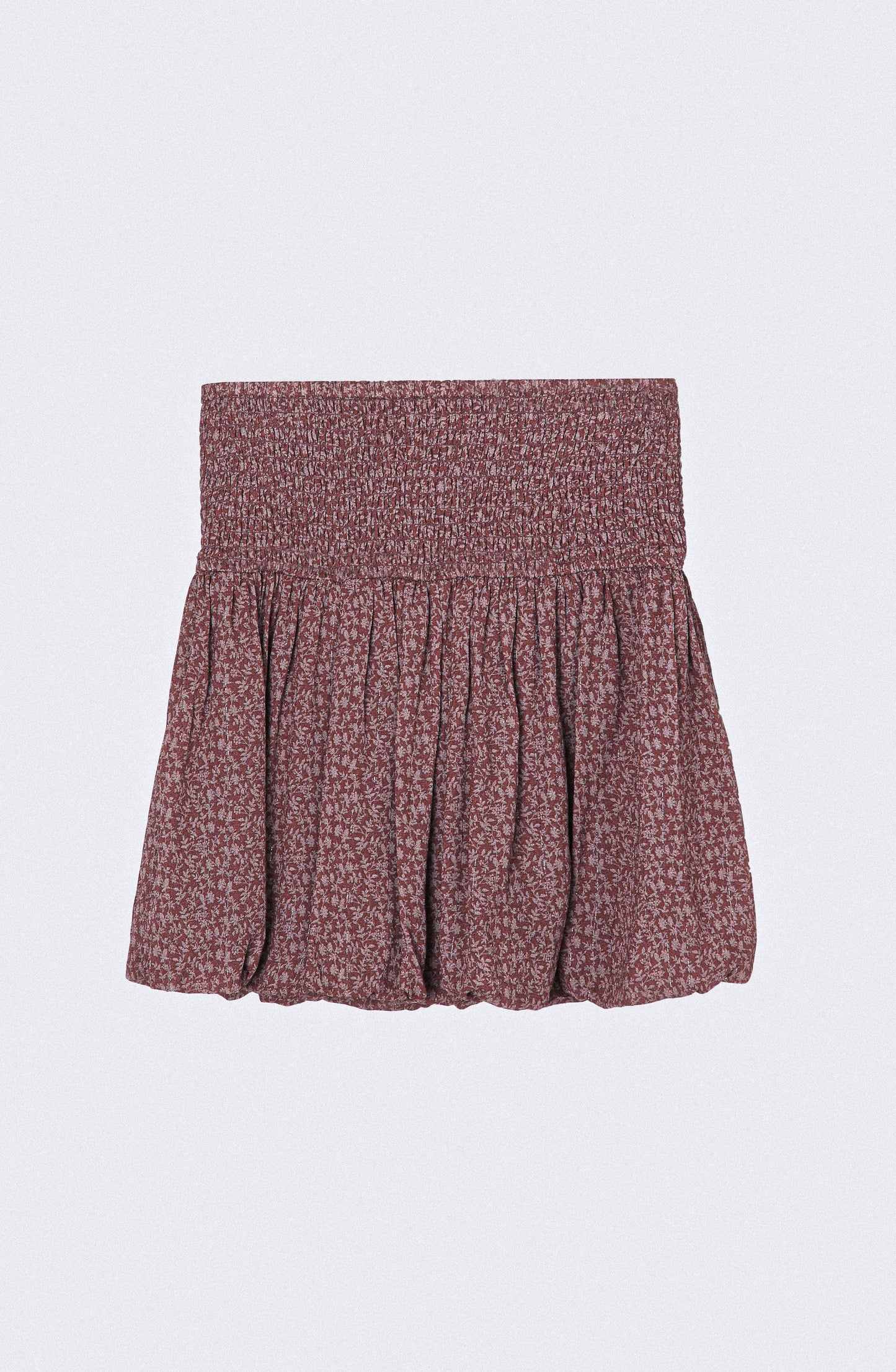 Lurex Print Balloon Skirt