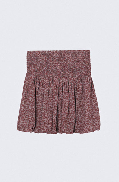 Lurex Print Balloon Skirt