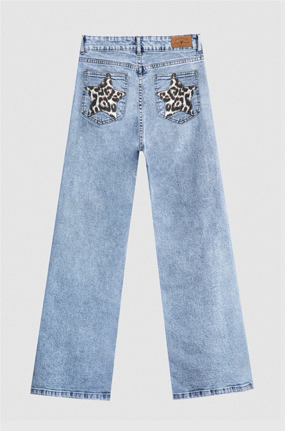 Star Animal Print Pants