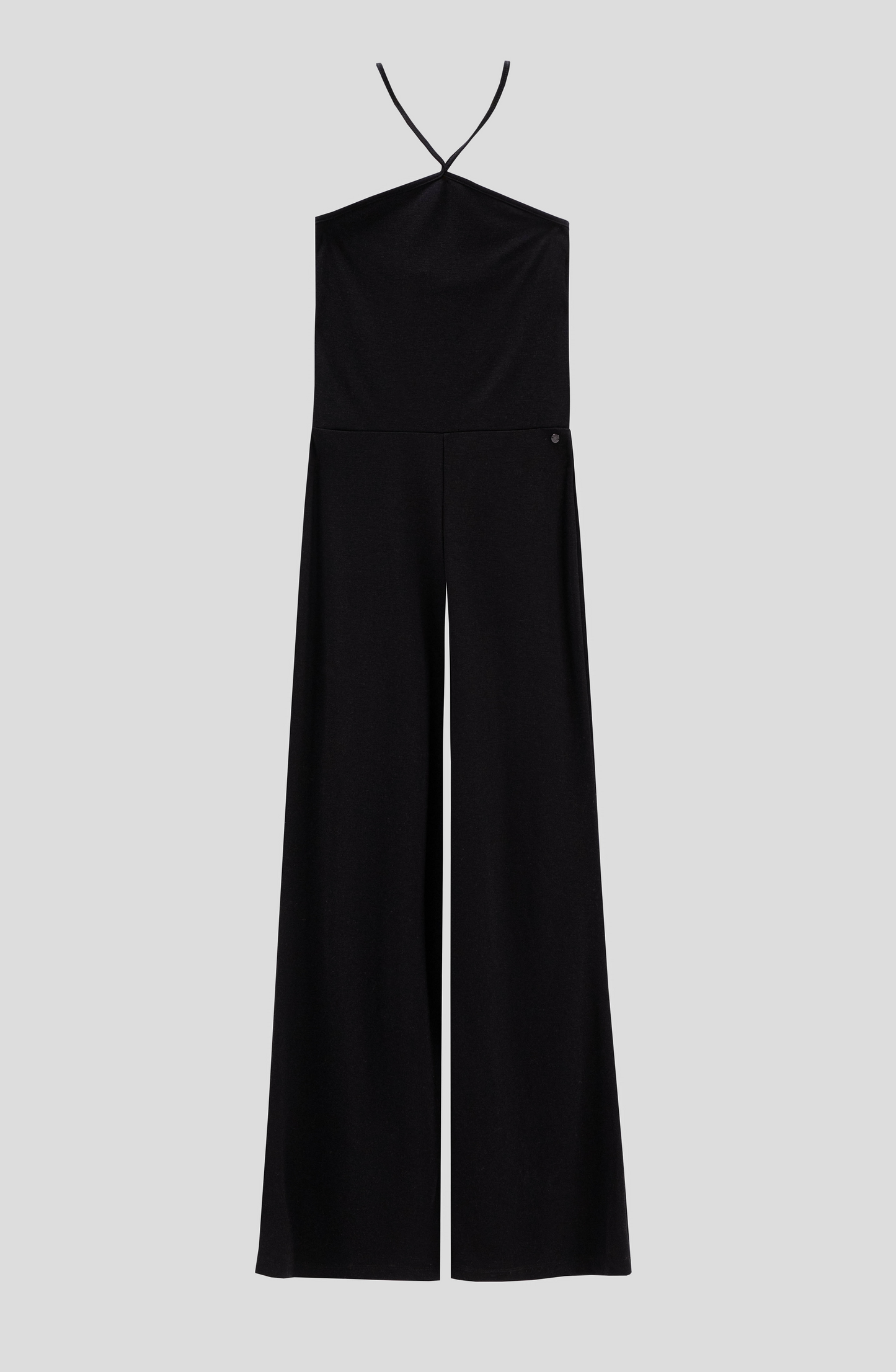 Long Halter Jumpsuit Black
