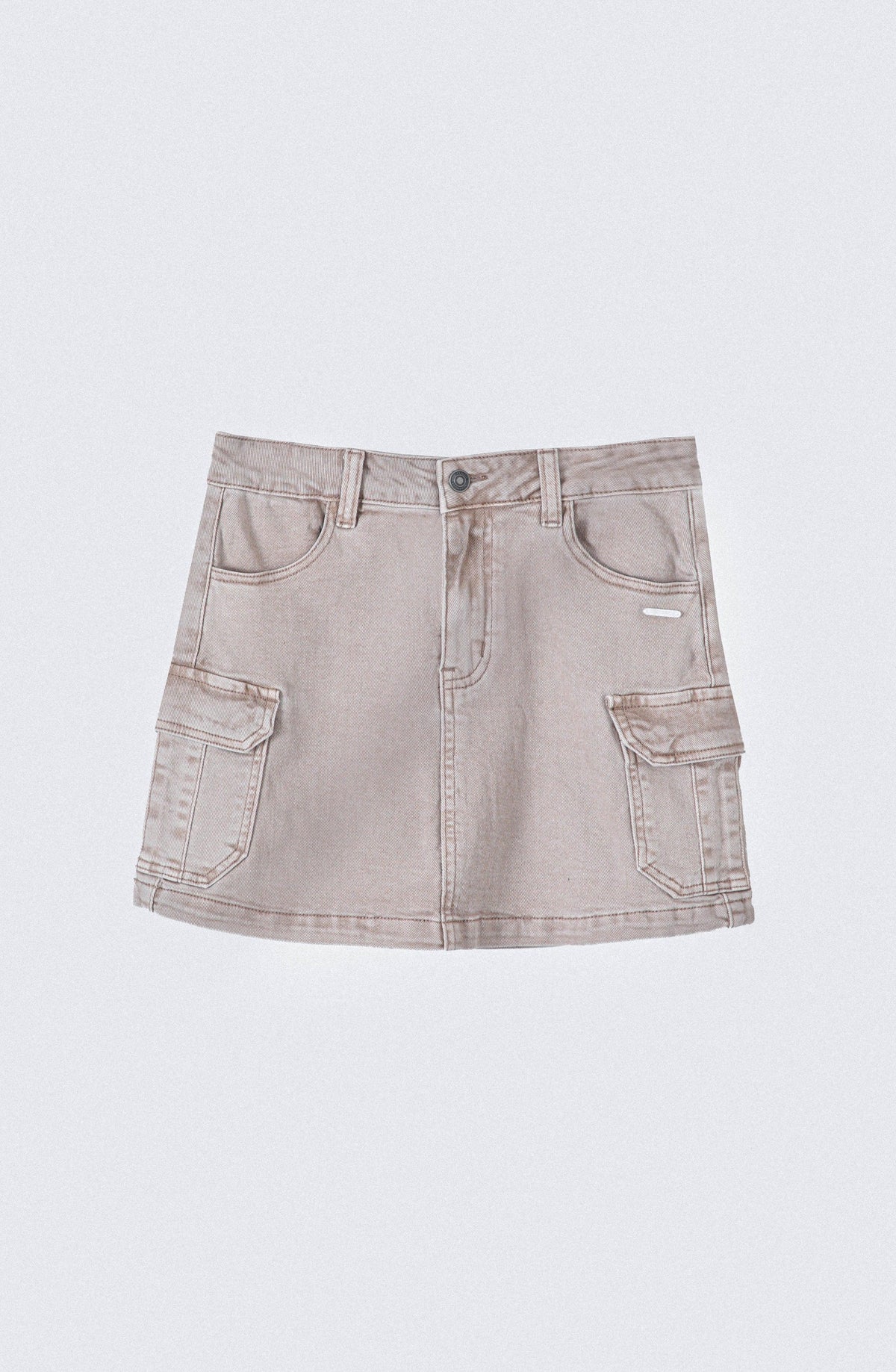Brown Cargo Skirt