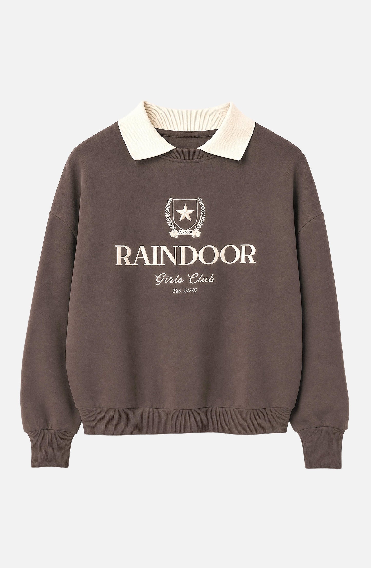 Sweatshirt Crewneck Polo Brown