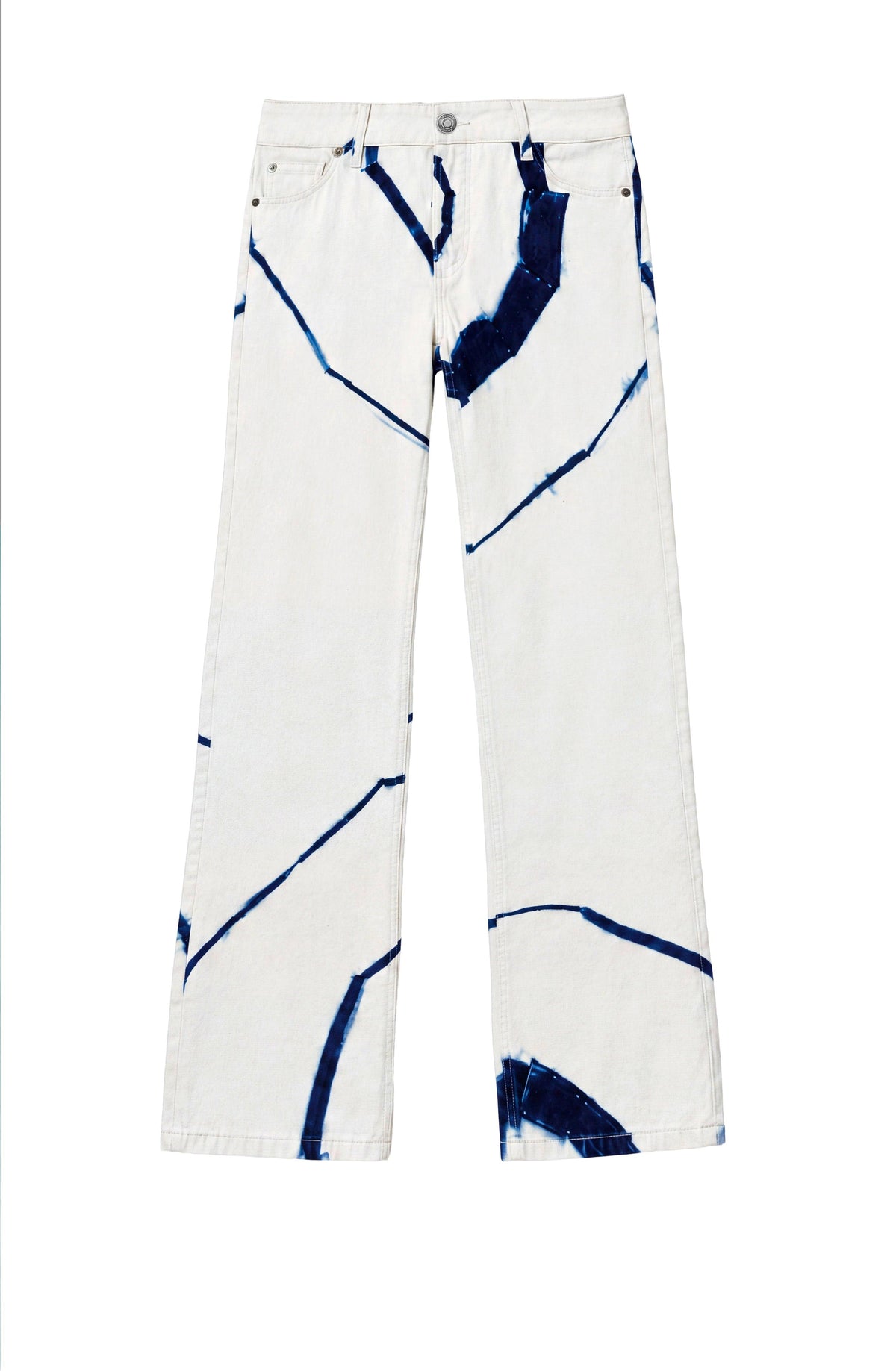 White Tie-Dye Pants