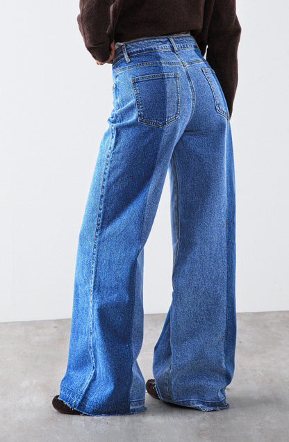 Bicolor Blue Pants