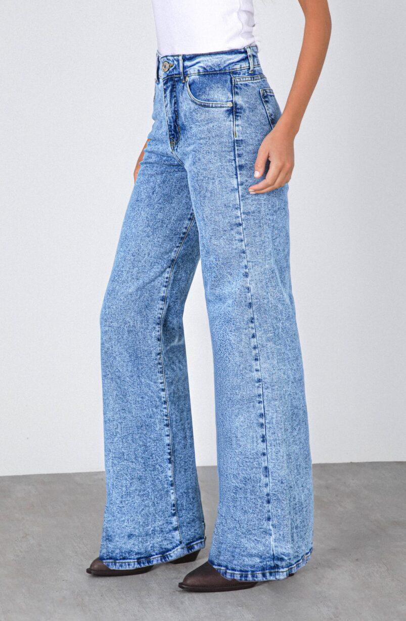Blue Ojal Back Pocket Pants