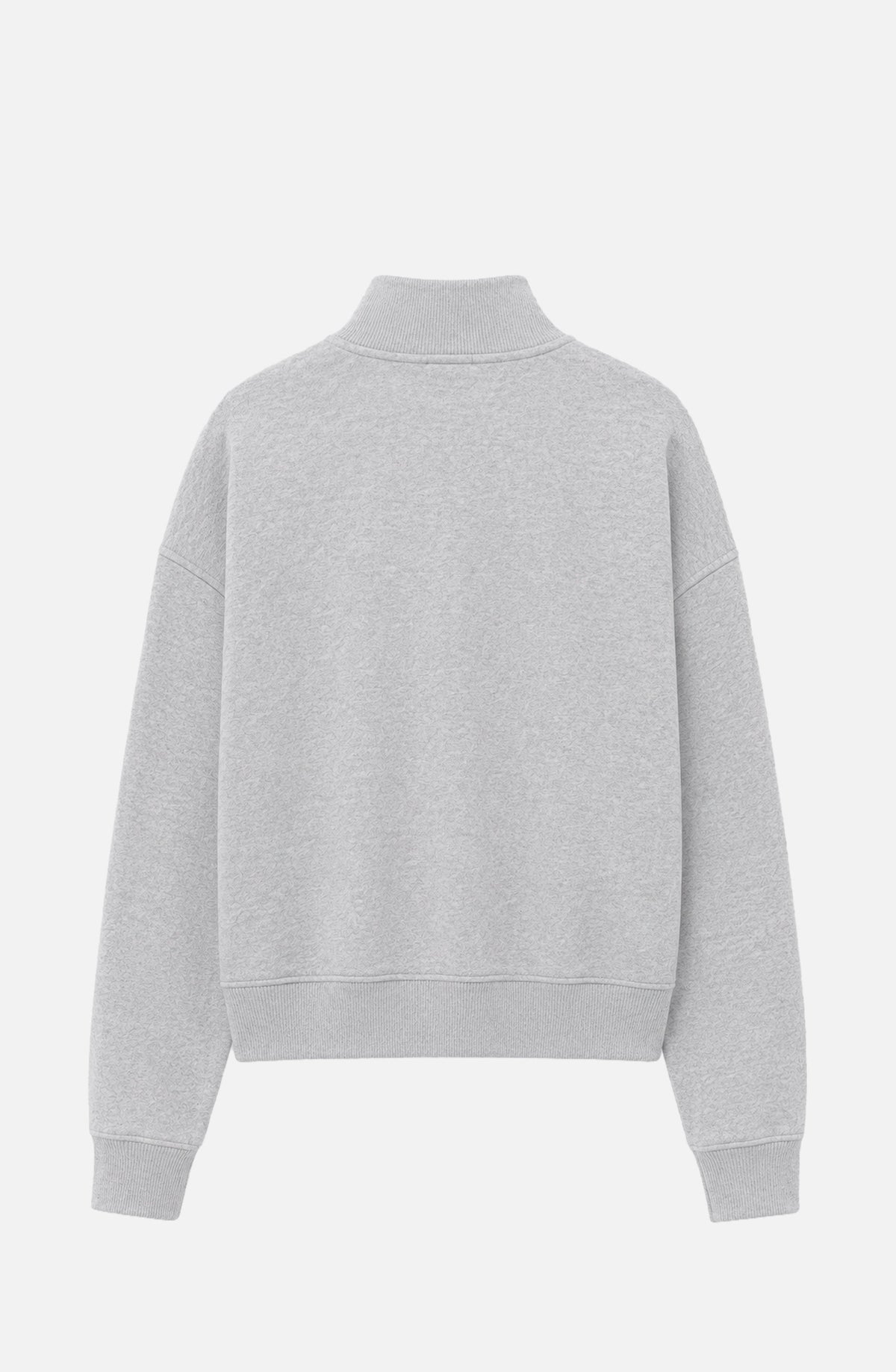 Gray Mid Zipper Sweatshirt