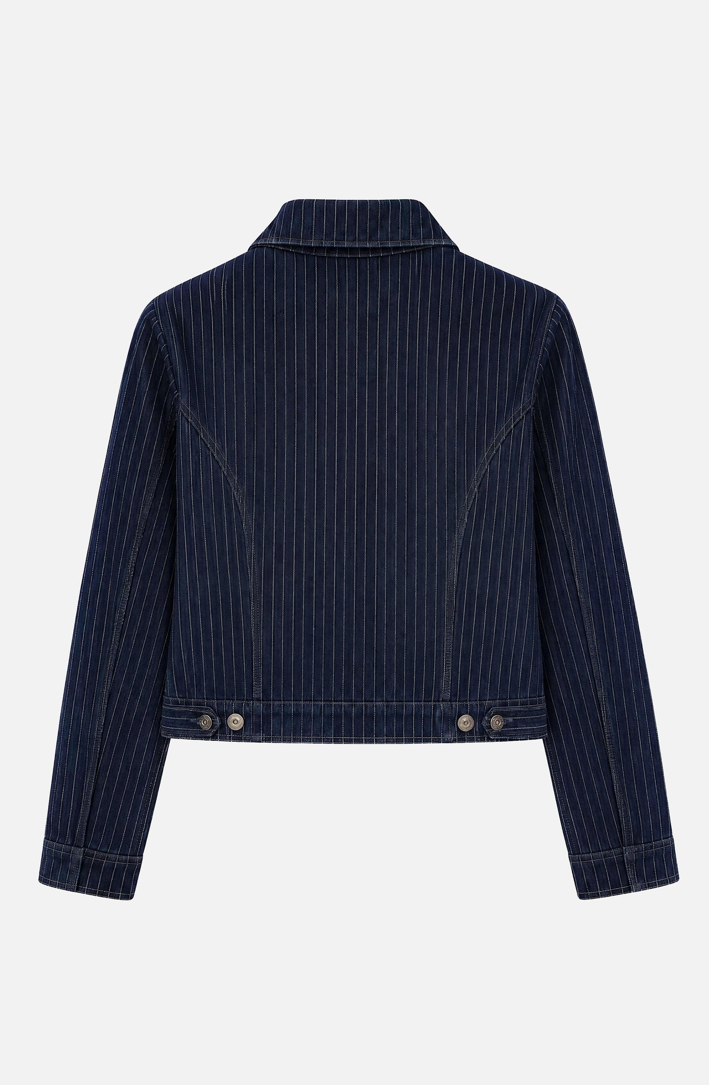 Indigo Striped Denim Jacket