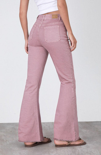 Flare Pocket Pink Pants