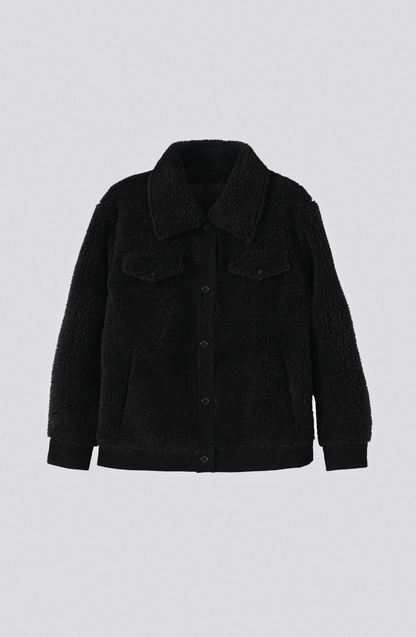 Black Sherpa Fleece
