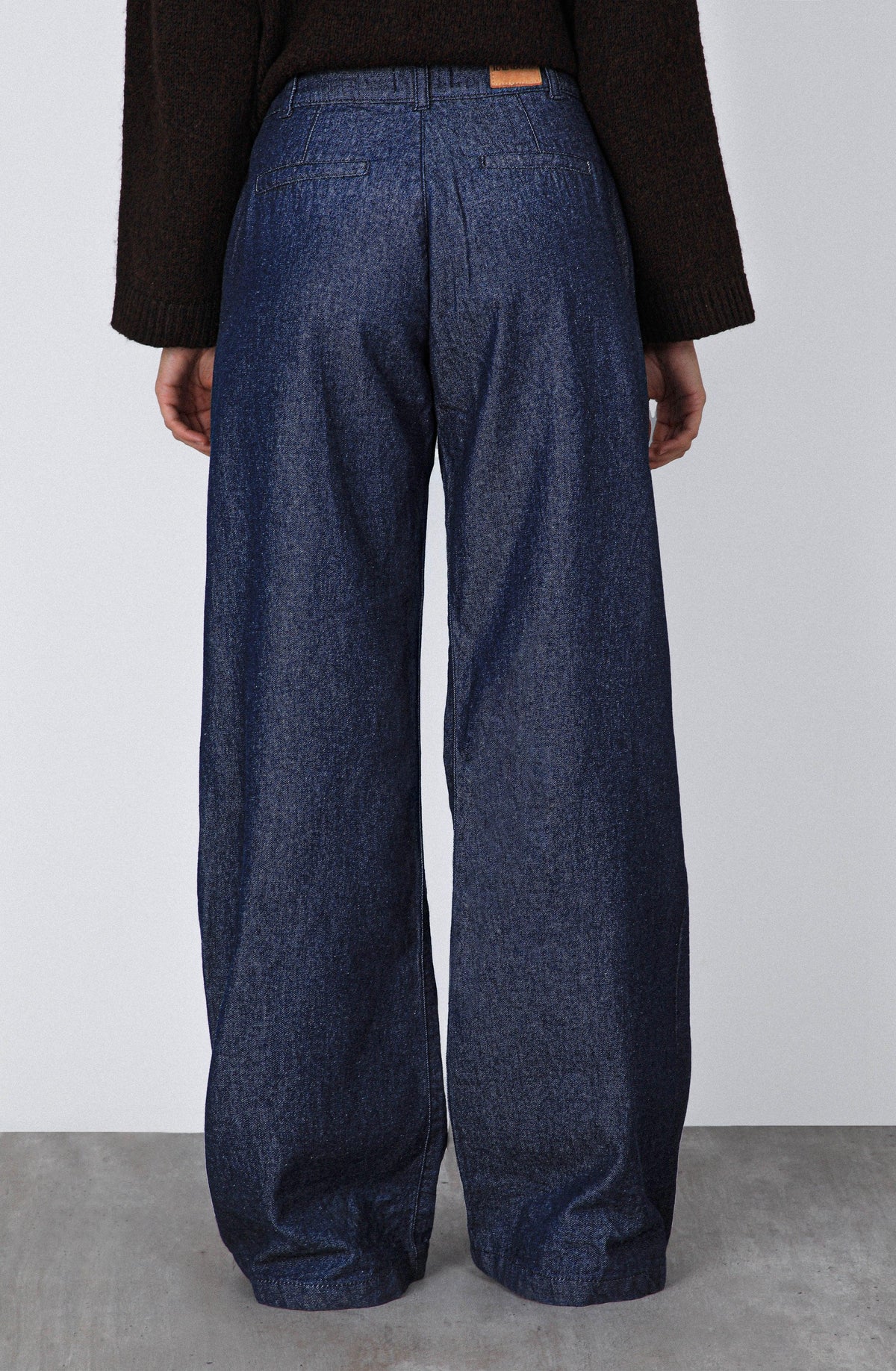 Blue Tailored Denim Pants