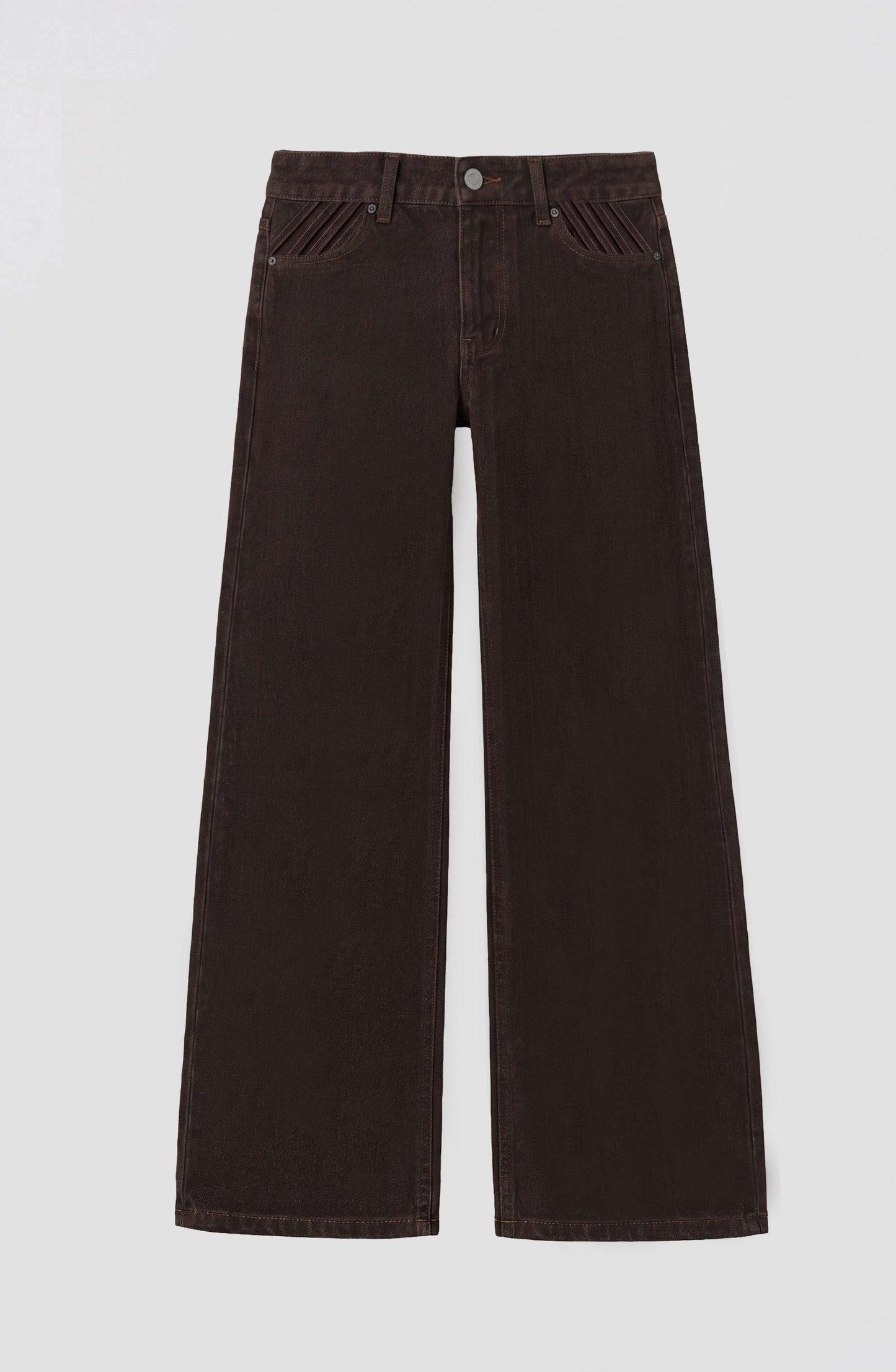Brown Pleated Pants