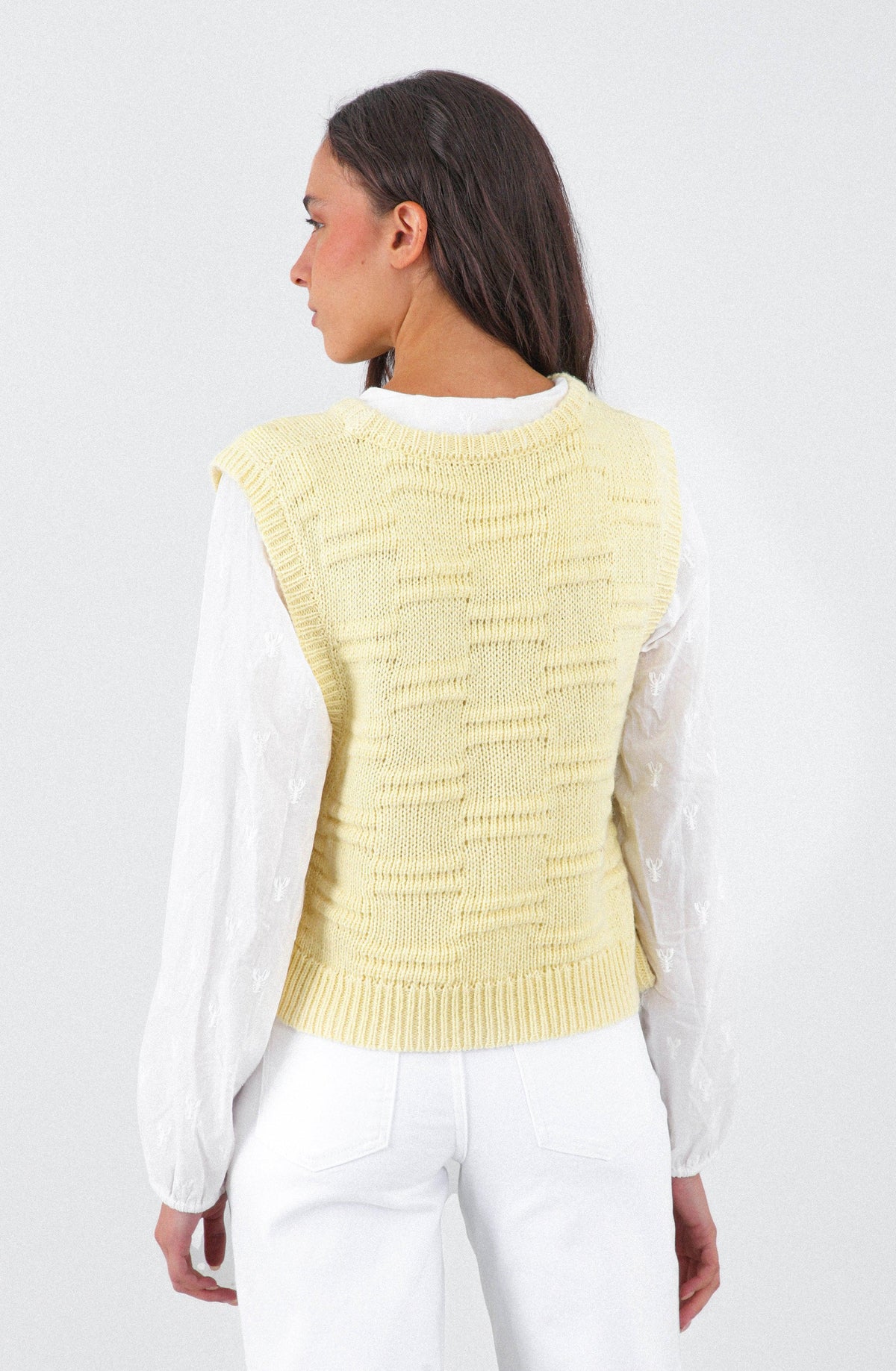 Butter Yellow Knit Vest