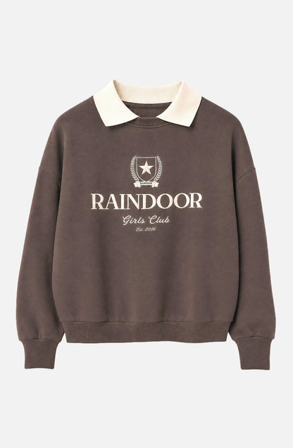 Brown Polo Crewneck Sweatshirt