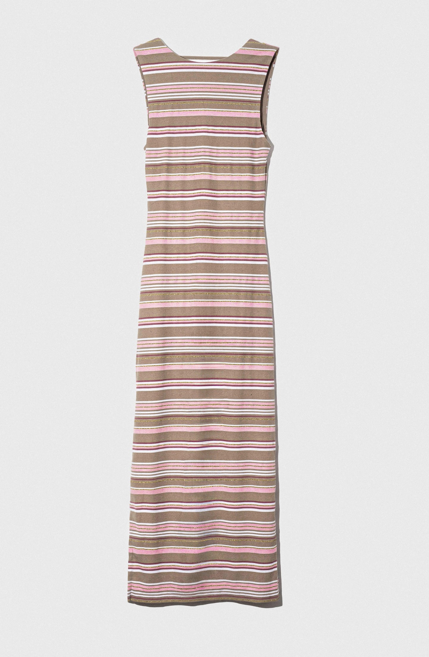 Long Metallic Pink Dress