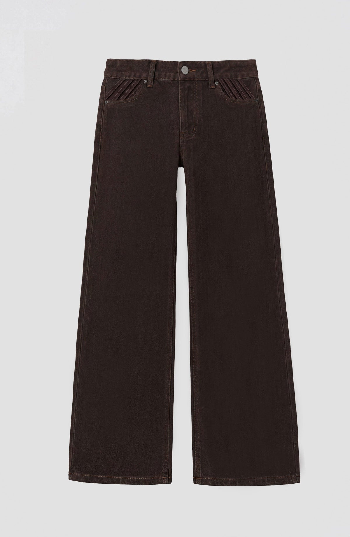 Brown Pleated Pants